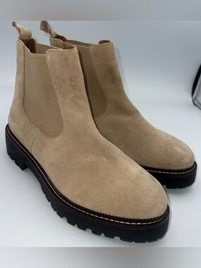 CASLON Miller Chelsea Suede Leather Bootie Water Resistant Boot Women’s Size 9